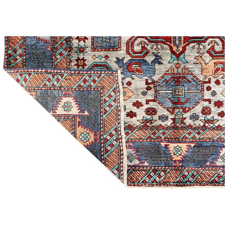 Bokara Rug Co., Inc. OneofaKind 5' Square Wool Area Rug in Wayfair